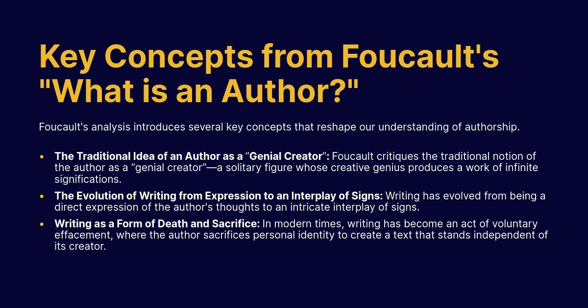 Key Concepts Foucault