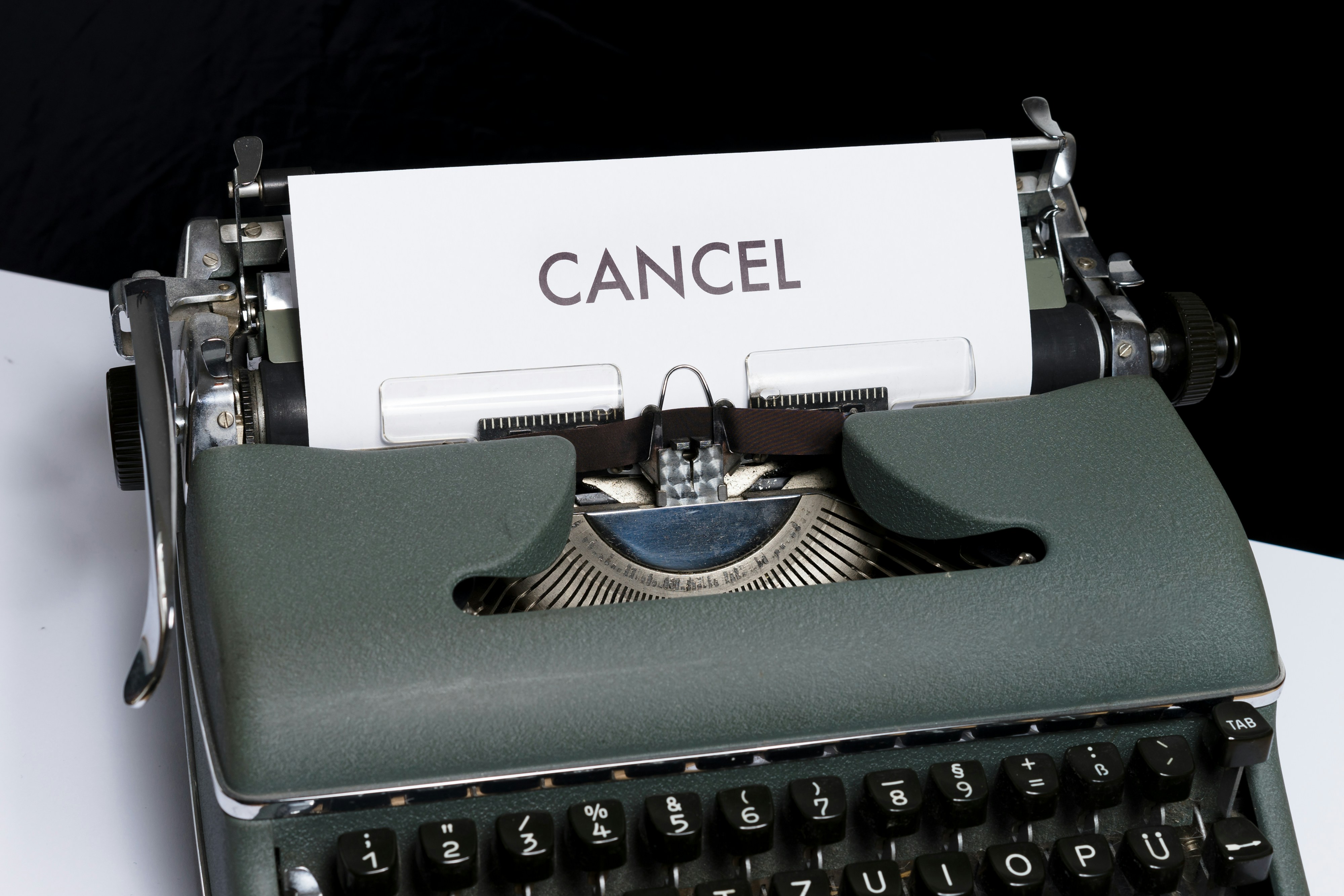 cancel-typewriter