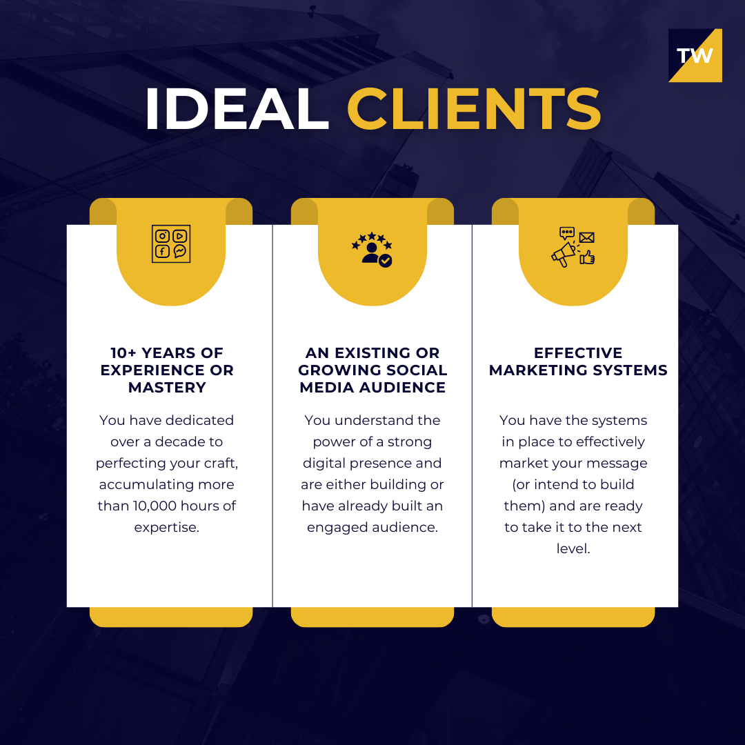 Ideal Clients for the Author Partnership Program